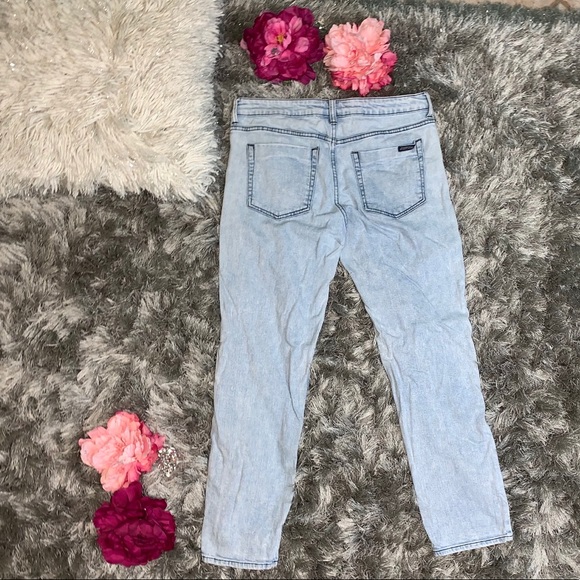 Just USA Ripped Boyfriend Jeans Women size 7 - Picture 3 of 6